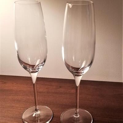 Lot #244  Pair of Tiffany & Co. Crystal Toasting Glasses