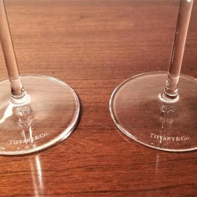 Lot #244  Pair of Tiffany & Co. Crystal Toasting Glasses