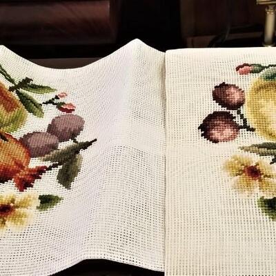 Lot #245  Pair of Needlepoint canvases