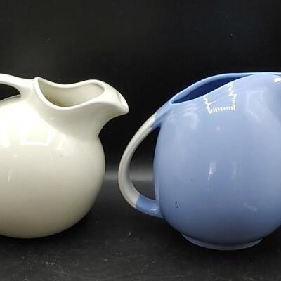 #191  (2) Vintage Ball Pitchers