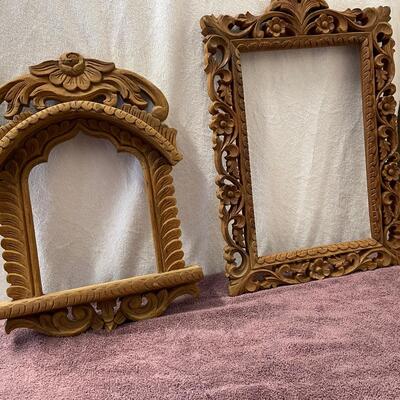 Lot 78  Imported Hand Carved Picture Frames