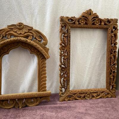 Lot 78  Imported Hand Carved Picture Frames