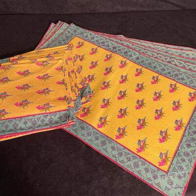 Lot 96  Placemats and Napkins set of 6