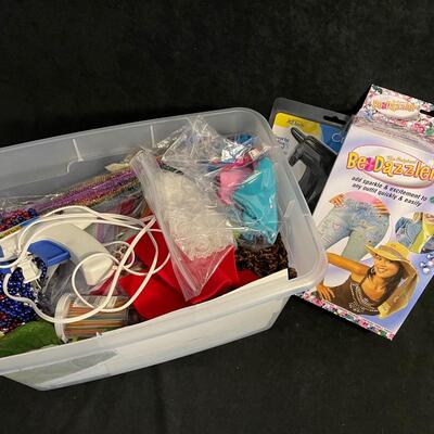 Lot 101  Craft Lot with Bedazzler and Glue Gun 