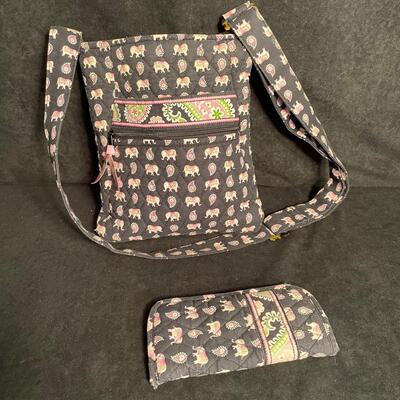 Lot 117  Vera Bradley Small Hipster Bag and Glasses Case