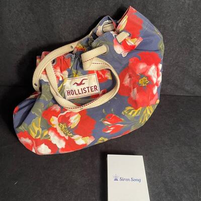 Lot 123  Hollister Bag and Rape Whistle