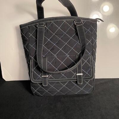 Lot 127  Vera Bradley Black Quilted Tote Bag
