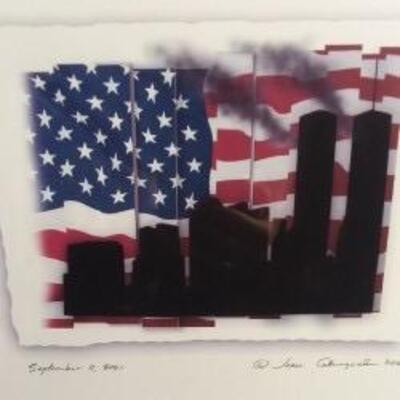 Lot 144  USA-themed art by Jesse Carbungcal