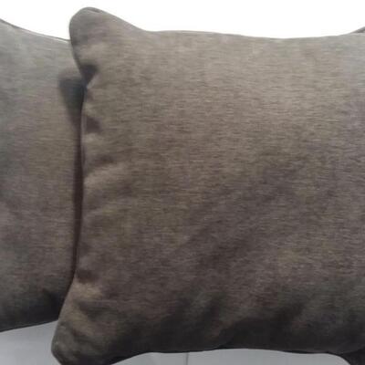 Lot 146  Dark Gray Velour Pillows