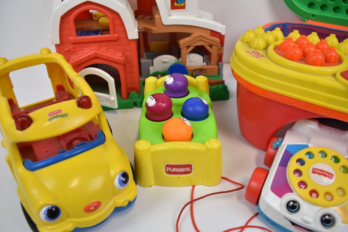 Fisher Price Baby Toddler Toy Lot Activity Playskool Vtech Vintage