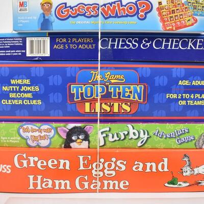 6 Board Games: 8 Second Madness -to- Green Eggs & Ham Game