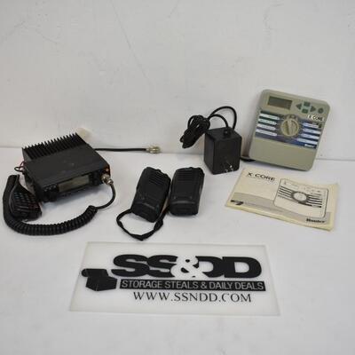Electronics Lot: Radio, Irrigation Controller, as is