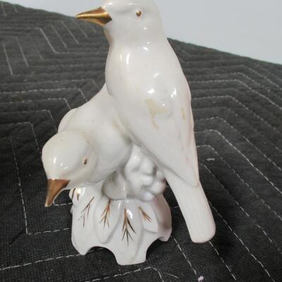 Lot 9 - Home Decor -Vintage Erphila Germany Birds figurine & Parian Ware