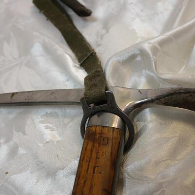 2 VINTAGE ICE CLIMBING AXES - SWISS & unmarked pair
