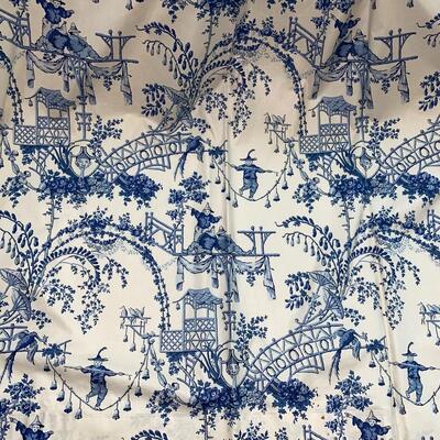 #199 Blue and White Toile de Jouy 