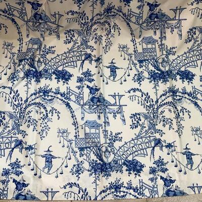 #199 Blue and White Toile de Jouy 