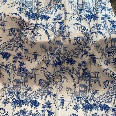 #199 Blue and White Toile de Jouy 