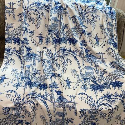 #199 Blue and White Toile de Jouy 