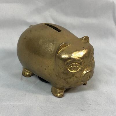 Lot 13 - Metal Pig Coin Bank