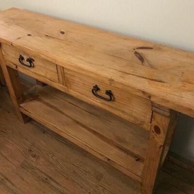 Pine Entry Table. Local pick up only in Auburn, CA.