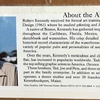 Martha's Vineyard Signed Lithograph By Robert Kennedy. Local pick up only in Auburn, CA.