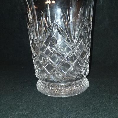 Lot 174  Lead Crystal Vase 8"