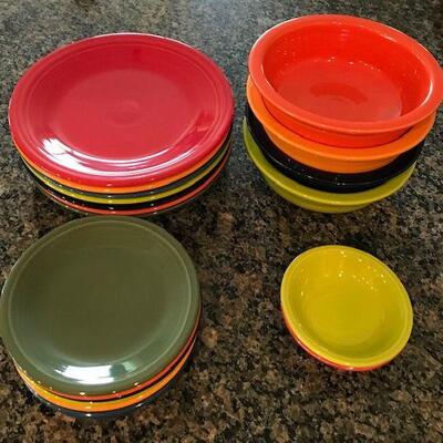 Fiesta Dinnerware China Lot #1-21 Pieces-Local pick up only in Auburn, CA.