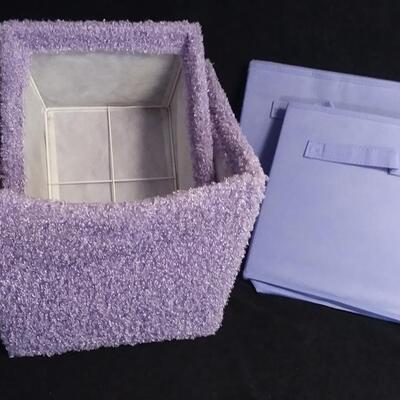 Lot 182  Lavender Storage Bins
