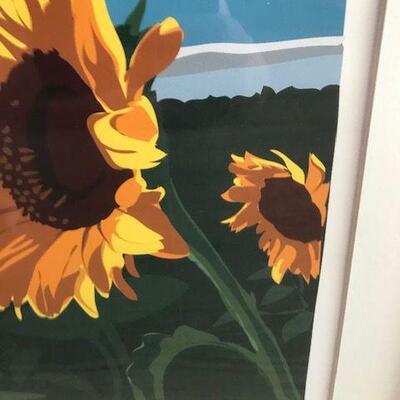 Don Clabaugh Sunflowers #1 Signed Lithograph. Local pick up only in Auburn, CA.