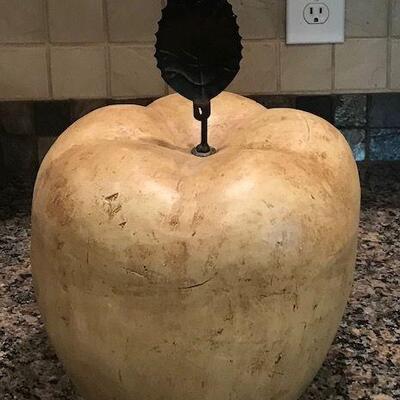 Large Ceramic Apple. Local pick up only in Auburn, CA.