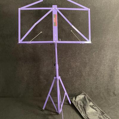 Lot 221  Adjustable Purple Music Stand