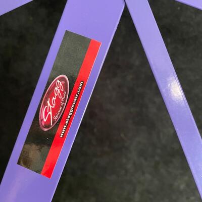 Lot 221  Adjustable Purple Music Stand