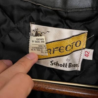 Vintage Black Leather Jacket by Schott Bros