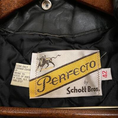 Vintage Black Leather Jacket by Schott Bros