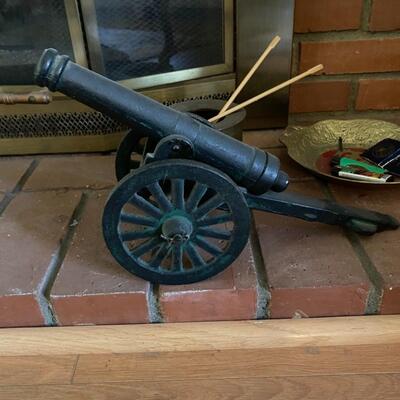 Small Iron Replica Cannon