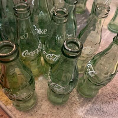 Vintage Los Angeles Coke Crate with Hobbleskirt Coke Bottles.