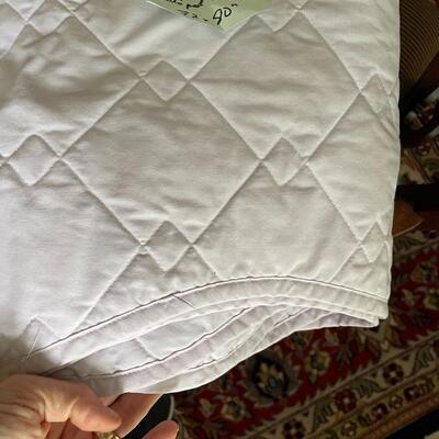 Lot 240  Lilac Comforter with Scalloped Edges