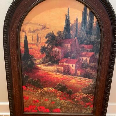 Lot 252  Arched Tuscan Wall Art