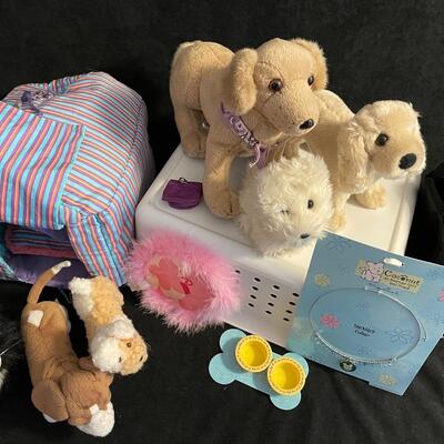 Lot 276  American girl puppies set