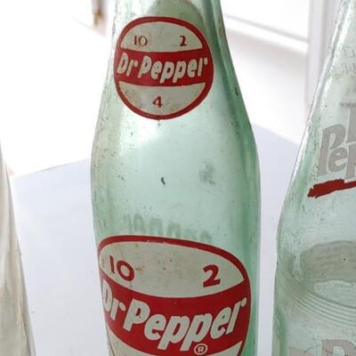 #204 (7) Vintage Soda Bottles 