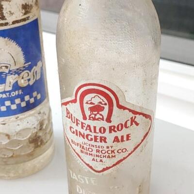 #204 (7) Vintage Soda Bottles 
