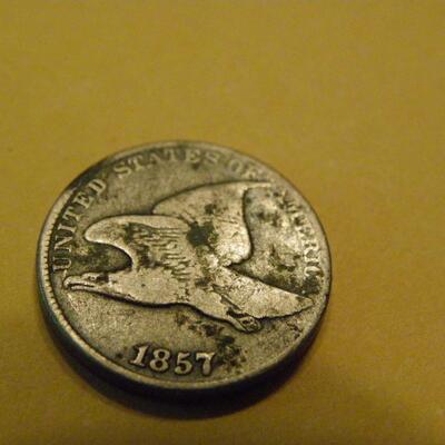 1857 Flying Eagle One cent.
