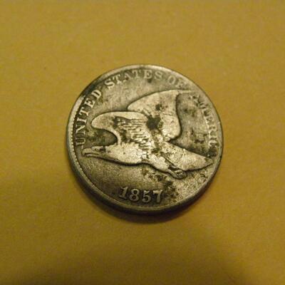 1857 Flying Eagle One cent.