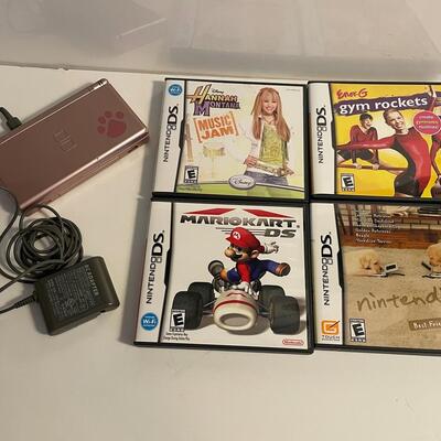 Lot 294 Nintendo DS with Charger and Four Games