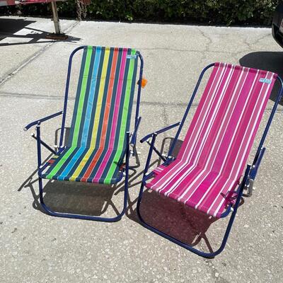 Lot 311 Pair of Folding Beach Chairs