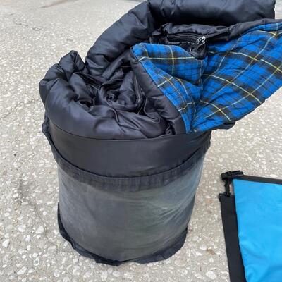 Lot 312  Sleeping Bag, Waterproof Bag, Shoulder Hiking Bag