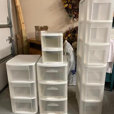 Lot 315 Plastic Storage Drawers