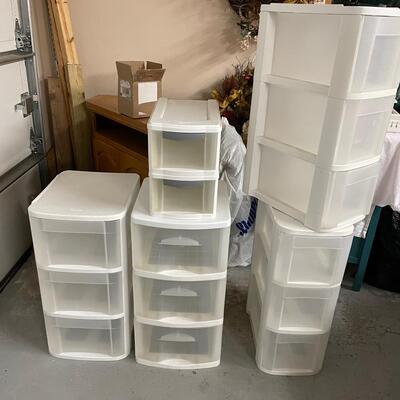 Lot 315 Plastic Storage Drawers