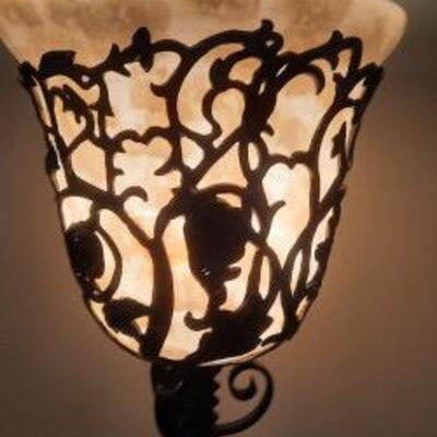 Lot 322  Torchere Floor Lamp 
