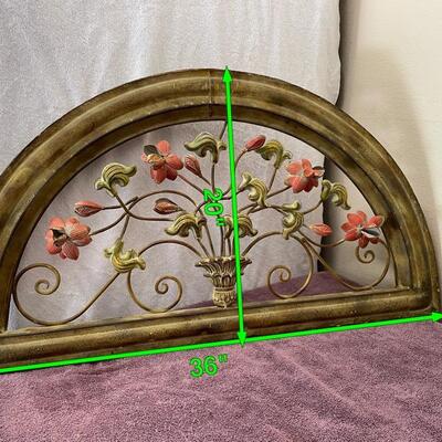 Lot 326 Metal Arch Wall Decor